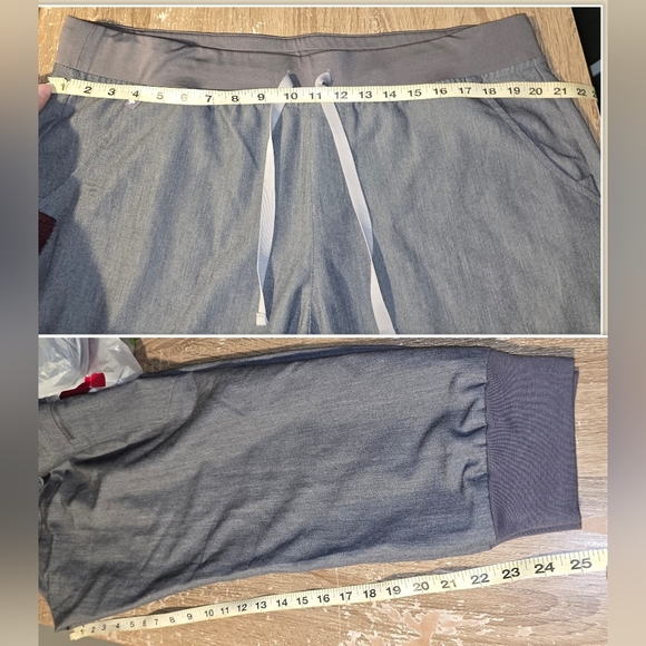 NWOT FIGS Technical Collection Gray Jogger Scrub Pants Women's XXL P Short - Picture 7 of 7